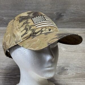 Outdoor Cap Kryptek Highlander hat Military US Flag Patch Brown Green Camo